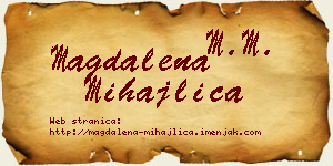 Magdalena Mihajlica vizit kartica